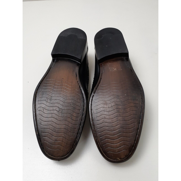 Giorgio Brutini Le Glove 671311 Size 8M Leather Slip On Men's Black Loafers - Picture 7 of 8